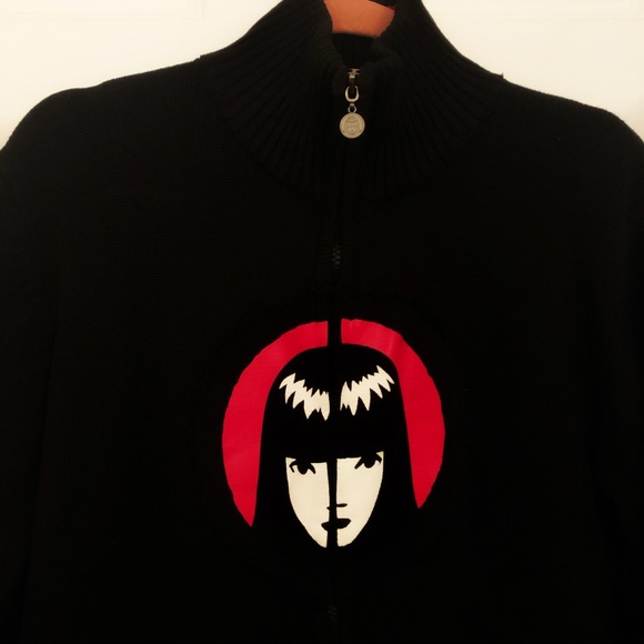 SOLD🖤VTG Emily The Strange Zip up Sweater - Picture 2 of 6